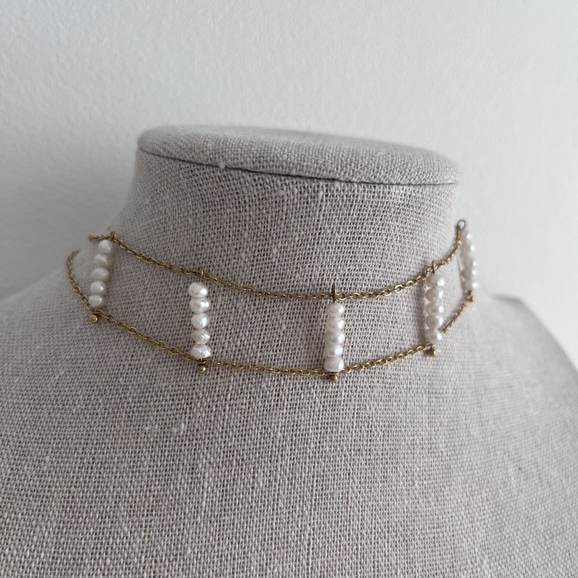 Collar Choker Perlas - 5