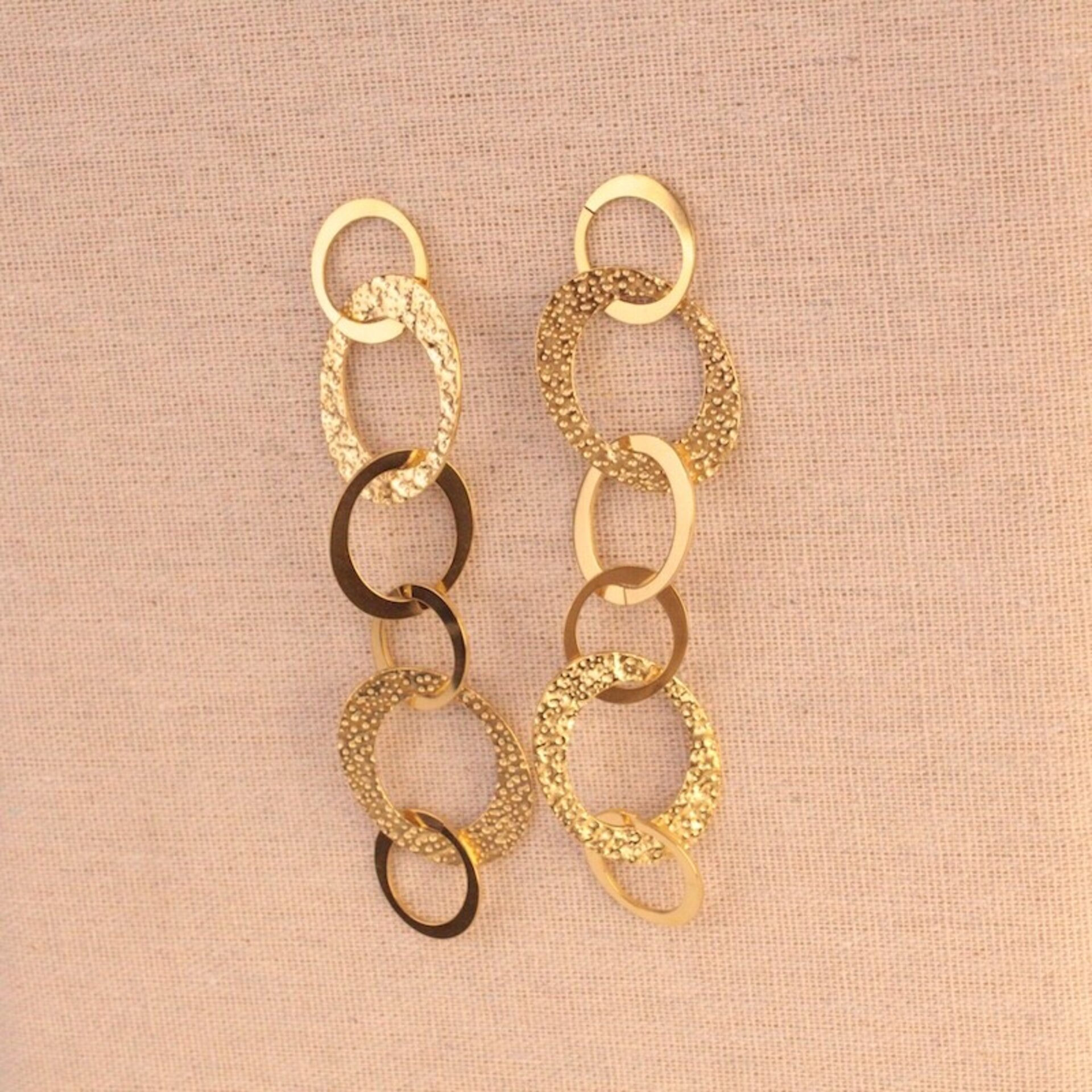 Pendientes Loops Oro - 2