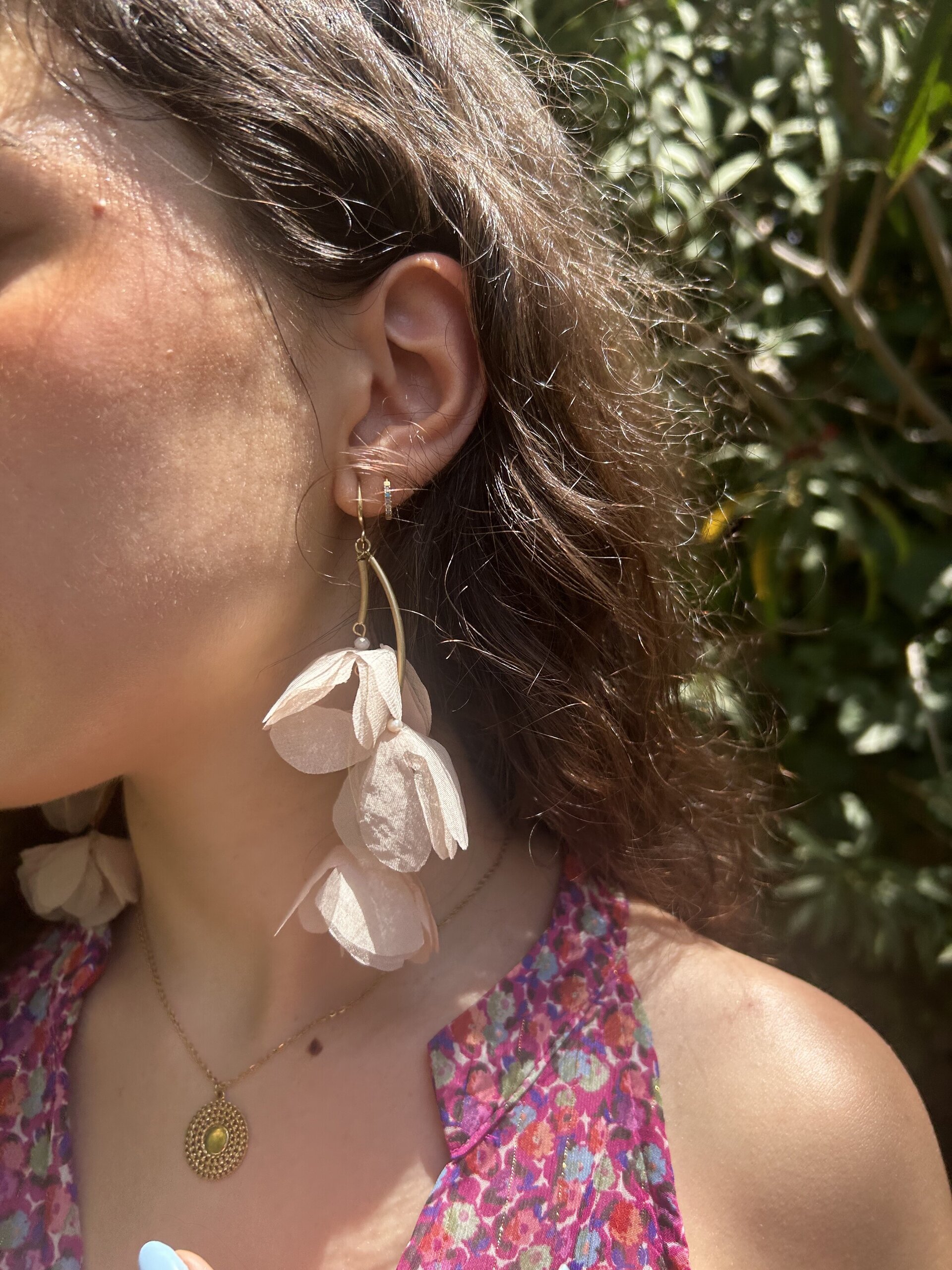 Pendientes Petal Rosa - 3