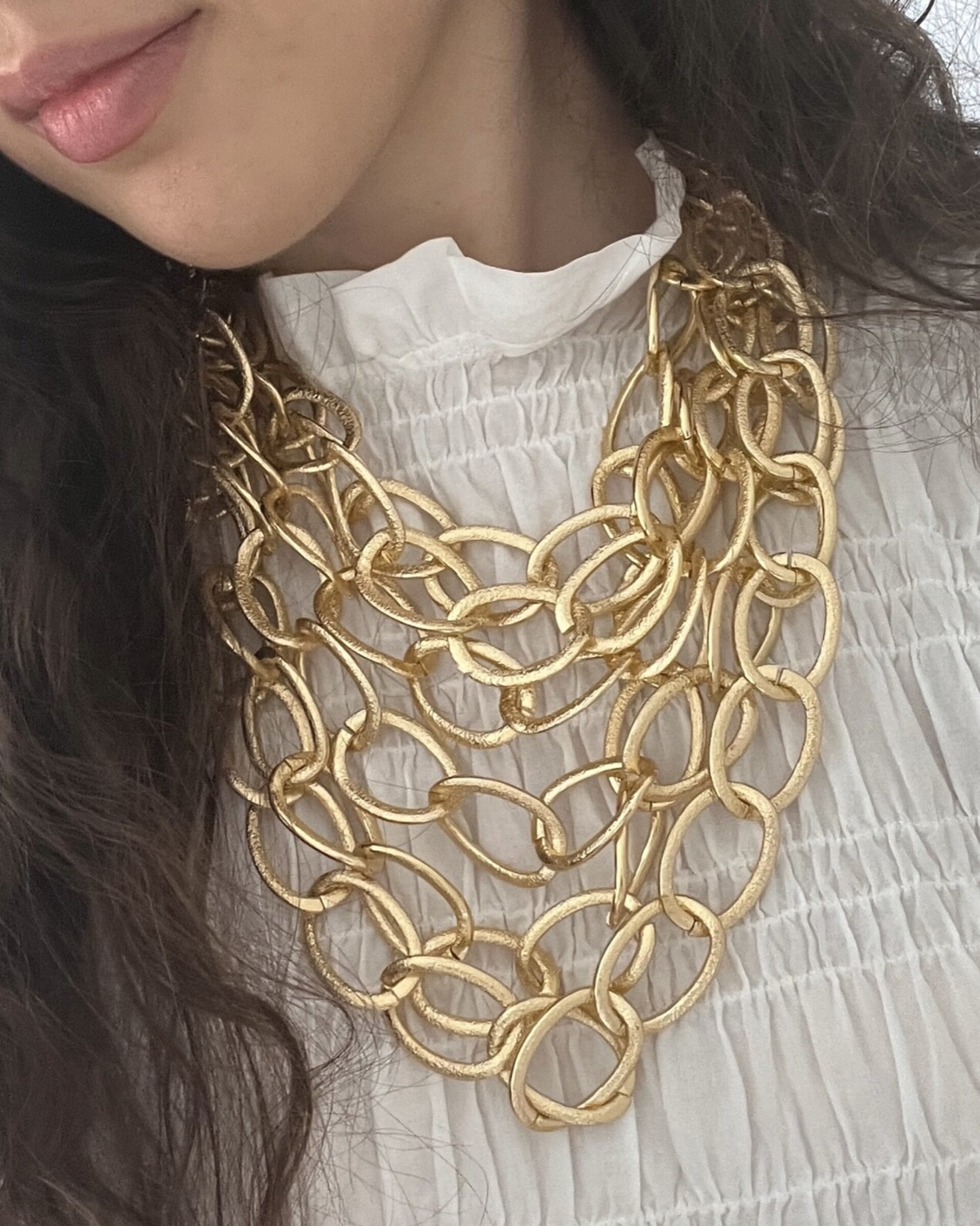 Collar Multicadenas Oro - 5