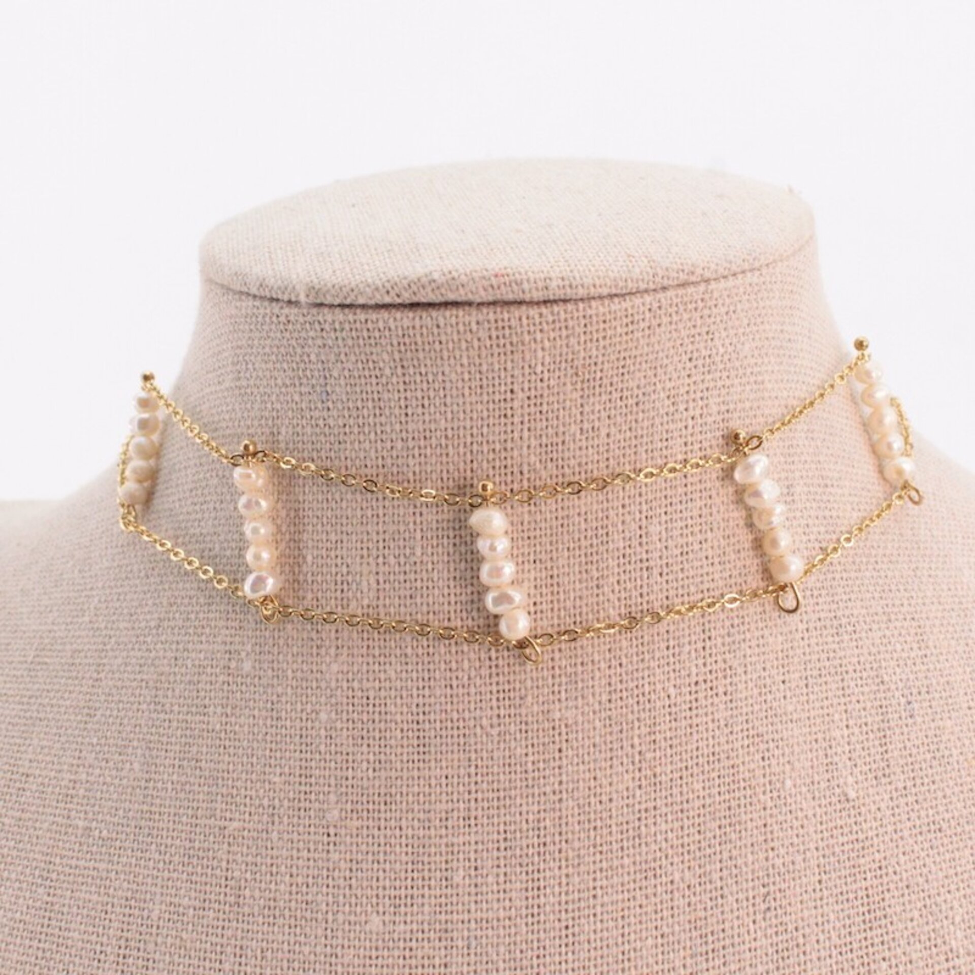 Collar Choker Perlas - 1